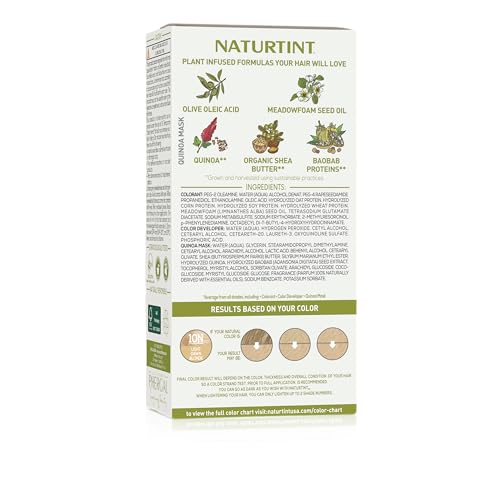 Image of Naturtint 10N Light Dawn Blonde Permanent Hair Color (Pack of 6), Ammonia Free, Vegan, Cruelty Free, up to 100% Gray Coverage, Long Lasting Results (Packaging may vary)