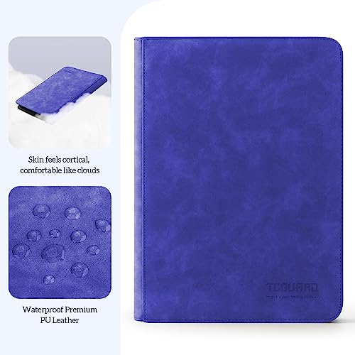 Image of Trading Card Binder, 9 Side Loading Pocket Card Album Hold Up to 540 Cards, Zipper Binder for Cards Collection, TCG Card Holder for Game Card, Sports Card, Yugioh, MTG etc. (Blue)