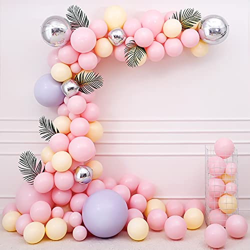 Ewolee Ballon Pastel, Ache Ballon, 1116 Pcs Macaron Couleur Pastel Ballo, Macaron Ballon Anniversaire pour Decoration Bapteme Fille, Mariage, Cérémonie Graduation Party, Ballons De Noël Cover