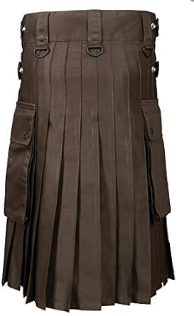Scottish Brown Utility Kilt for Men