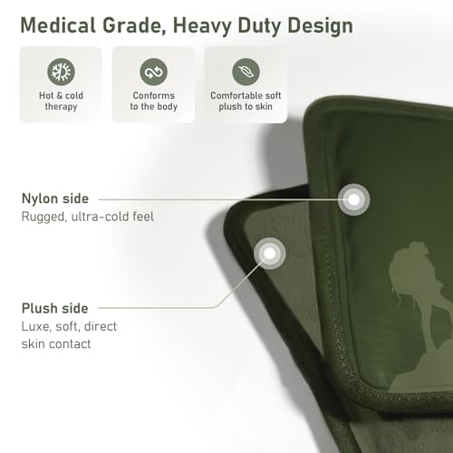Image of Extra Large Gel Ice Packs for Injuries Reusable - Flexible Gel Ice Packs Reusable, Hip, Shoulder, Back Pain Relief - 14 inch x 22 inch - Green