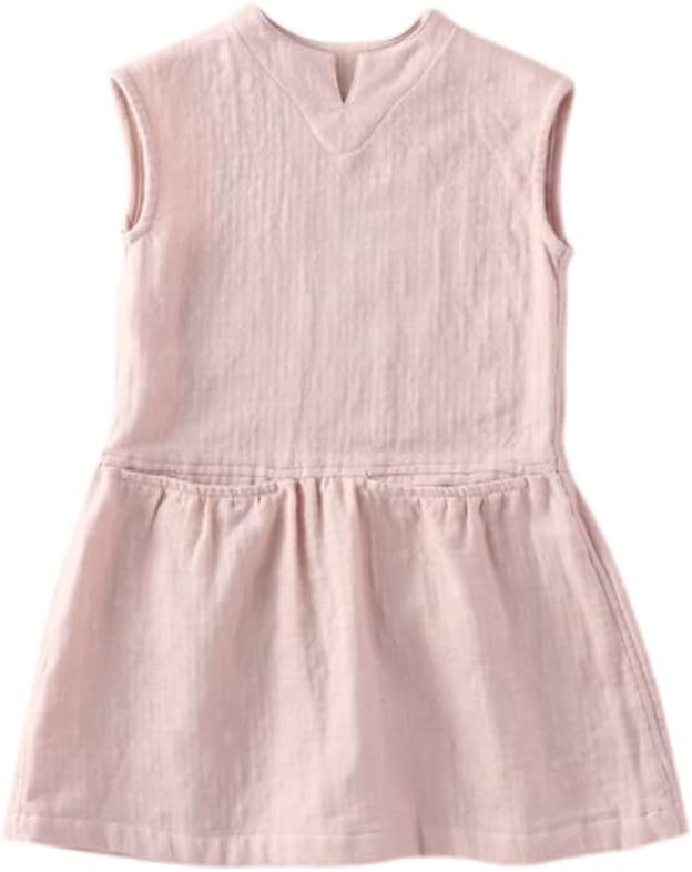 [UCHINO] ワンピース マシュマロガーゼギャザーキッズワンピース RDS70682 ピンク 110