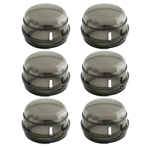 6 Pcs Child Safety Cooker Knob Covers, Heat-Resistant Stove Guard Protectors for Gas Hob, Prevent Kids & Pets from Turning on The Stove, Easy Fit Device for Kitchen Safety (Black) (Black)