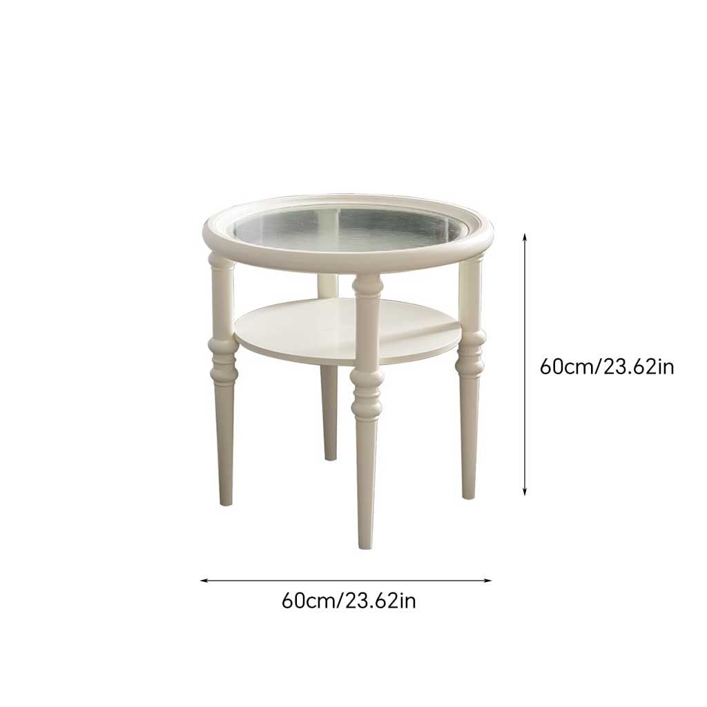 eexbz Sofa Round Sofa Side Table Wooden Cabinet Coffee Table Home Living Room Sofas for Living Room