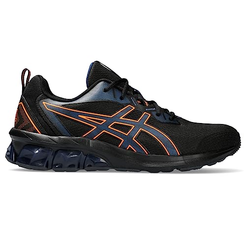 ASICS Men's GEL-QUANTUM 90 IV Shoes, 8, BLACK/SHOCKING ORANGE