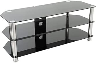 AVF SDC1250CM-A Classic - Corner Glass TV Stand with Cable Management - coolthings.us