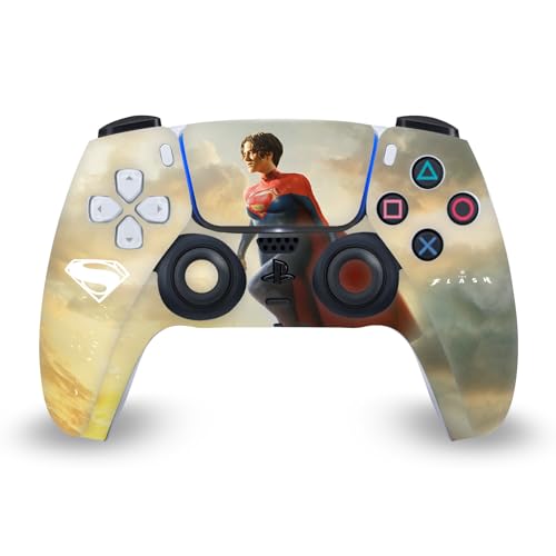 Vinyle Flash Supergirl PS5 Digital avec découpe précise console et DualSense