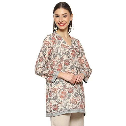 Image of BIBA Women Cotton Blend Printed Kurti