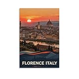 PPNVMKX Florenz Italien Vintage-Reiseposter, 30 x 45 cm, 