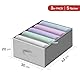 CaptainFive Kleiderschrank Organizer, Schrank Organizer 5 Fächer, 43 x 30 x 20cm, Schubladen-Ordnungssystem, Stapelbare und Faltbare Aufbewahrungsbox für Pullover, Bettlaken, Badehandtuch (3er Set, L)