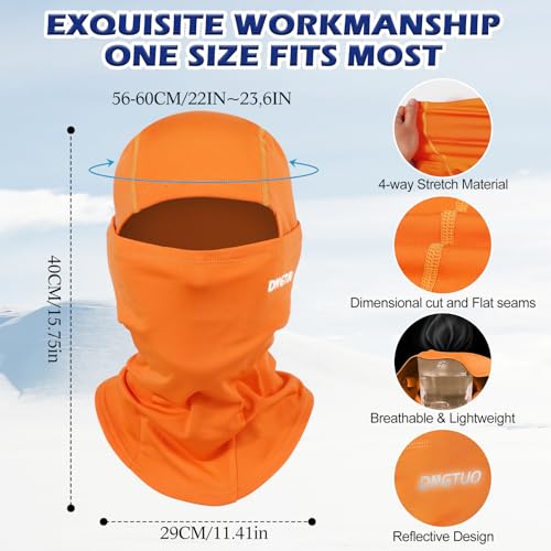 AYPOW Pasamontañas Máscara de Esquí Invierno para Bicicleta Motocicleta Snowboard Transpirable Anti Viento Balaclava Ski Mask Braga Cuello Bufanda para Deportes al Aire Libre Hombre y Mujer - imagen 3