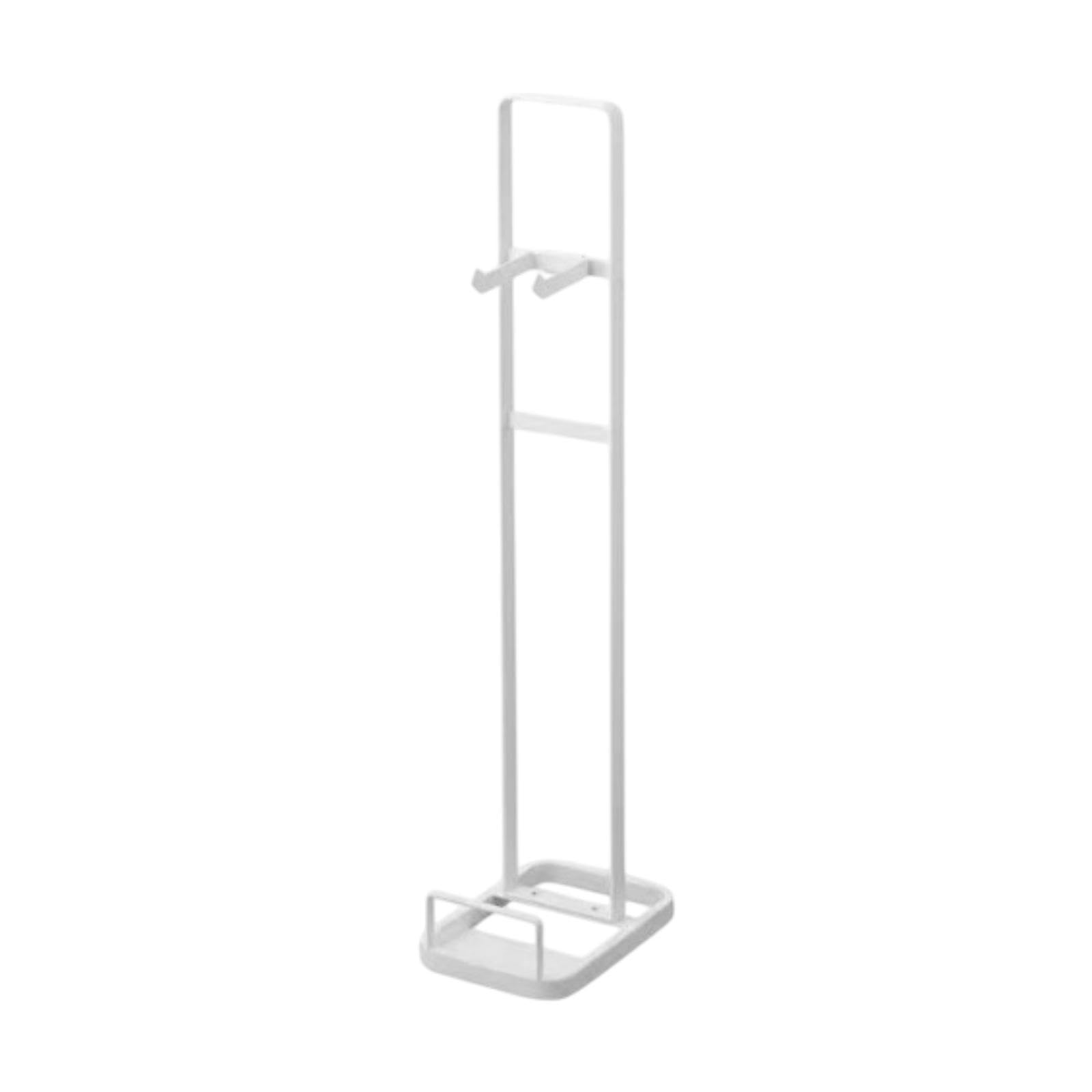 Soporte de Suelo Plegable para Patinete, Soporte para Bicicletas, Estante de Estacionamiento para Interiores Y Exteriores para Niños Y Adultos, Garaje, Blanco, Individual