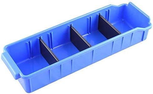 Plastic Rectangular Panda Automotive, Electronic Screws Storage Box (Blue, Set of 5)