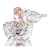 HDCRYSTALGIFTS - Statuetta da collezione in cristallo a forma di uccello, statuine in vetro artistico, decorazione per la casa, fermacarte, regalo di San Valentino per le donne