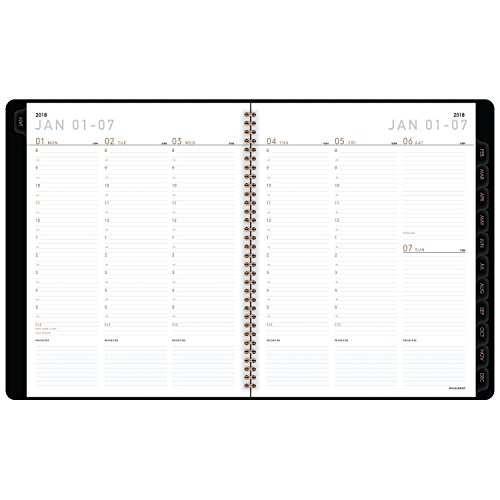 At-A-Glance 70950X45-18 Weekly/Monthly Appointment Book/Planner, January 2018 - December 2018, 8-1/2" X 11", Contemporary, Graphite (70950X45) #TOP3