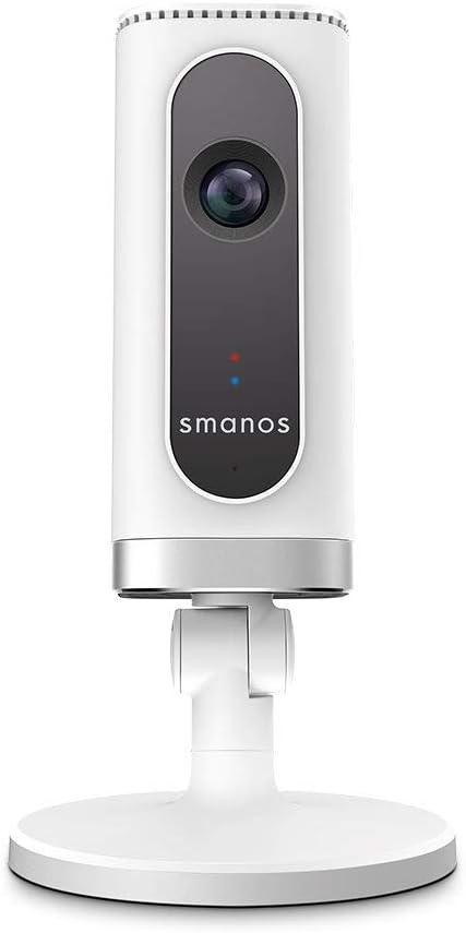 Smanos IP6 HD Wi-Fi Camera [HD Video at 720p, Super Coverage day and Night, Wi-Fi Quick Link, Super Wide Angle, Two-Way Audio] - Smart Control via Smartphone App iOS and Android - White