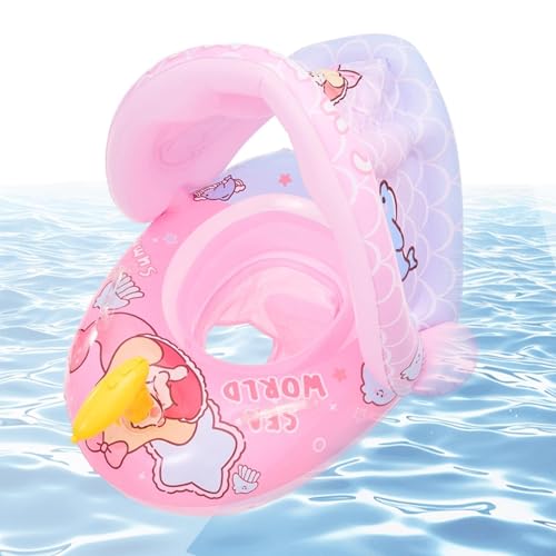 Bouée de piscine avec parasol, le cadeau d'été idéal pour enfants