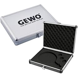 Maletin Tenis GEWO Maletín de Tenis de Mesa para Raquetas de Aluminio, Unisex-Adulto, Plata, Talla única