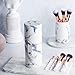 SNSLXH Marble Makeup Brushes with Makeup Bag | Premium Synthetic Foundation Powder Concealers Blending Eye Shadows Face Makeup Brush Set(17 Pcs)