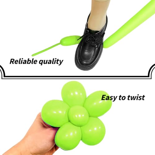 Image of Light Green Long Balloons Premium 260 Twisting Balloons Animals Magic for Birthday Kids Wedding Party Supply 100pcs