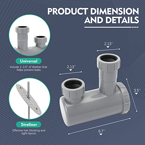 LukLoy Professional Salon Hair Trap for Backwash Shampoo Bowl Sink