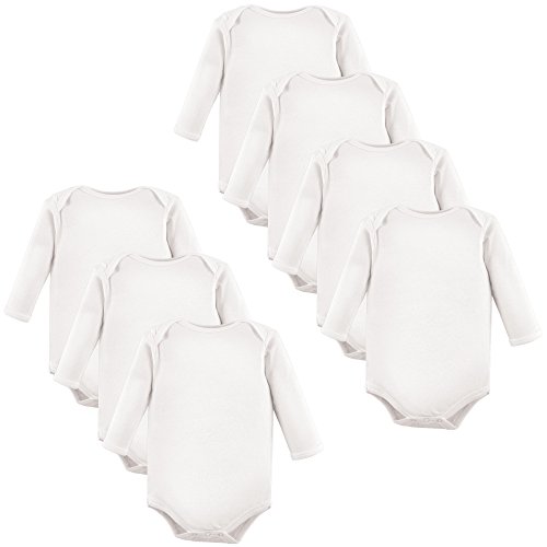 Image of Luvable Friends baby-girls Cotton Long-sleeve Bodysuits