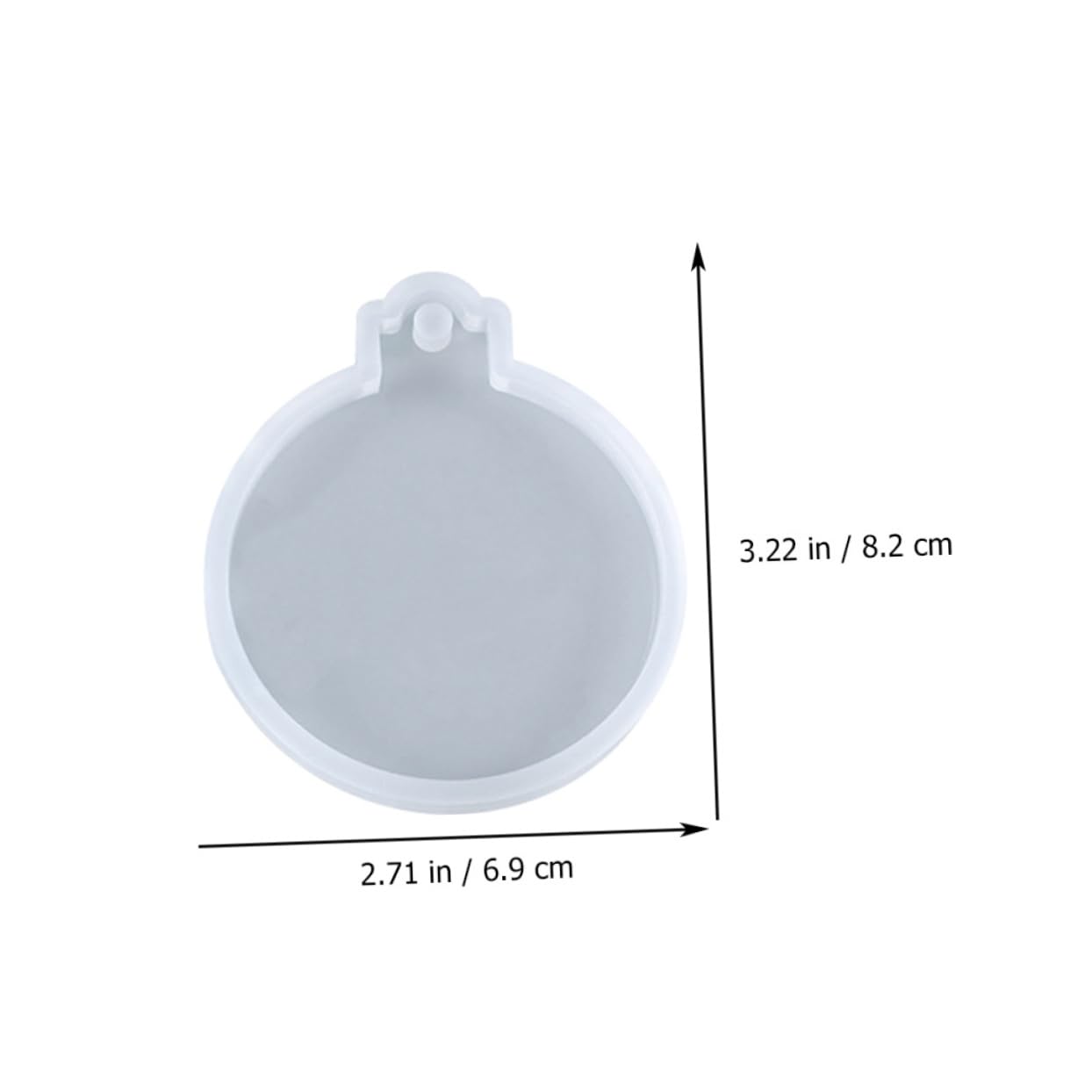 NUOBESTY 3 Set Stampi Silicone Rotondi Flessibili Per Creazioni Fai Da Te Riutilizzabili E Resistenti Per Targhette Natalizie E Portachiavi Decorativi 4 Pezzi*3