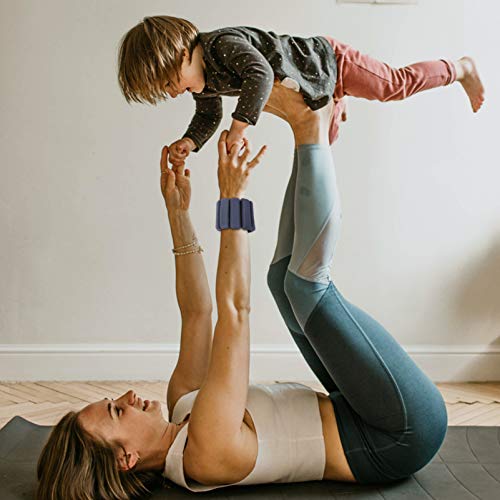 BESPORTBLE 1 par de pesos de pulso para corrida, ioga, exercícios, peso de anéis, tiras duráveis par