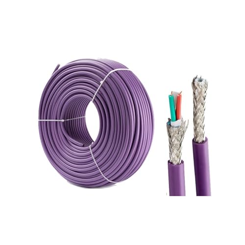 JDOUNFMO Standard FC Cable 2 cores DP Bus 6XV1830-0EH10 6XV1830-0EN20 6XV1830-0ET10 6XV1830-0ET50(Color:6XV1830-0ET10,Size:5M)