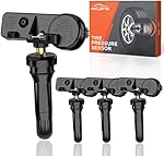 ACLONG TPMS Tire Pressure Sensor for 2019 2020 2021 2022 RAM 1500 DT Chassis, 433MHz Snap-in Tire Pressure Monitoring System Replacement 68293199AA -Set of 4