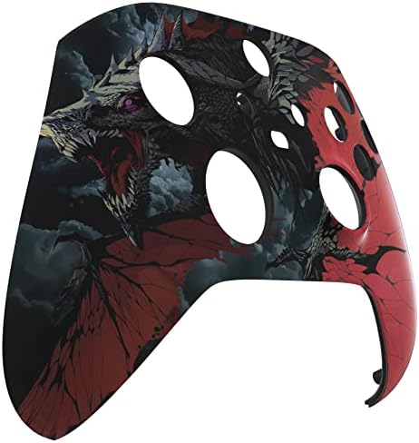 eXtremeRate Custom Shell for Xbox Series X & S Controller - Revitalize Your Controller - Roaring Dragon Replacement Cover Front Housing Cover for Xbox Core Controller Wireless [Control NOT Included] - 4