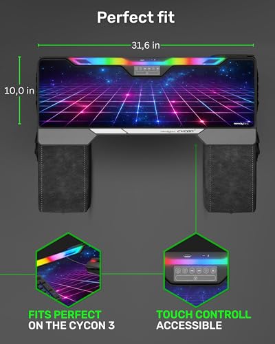 Image of Couchmaster XXL Mouse Pad Grid, 80x25.5cm, Perfect for CYCON, Non-Slip, Premium Microfiber, Ultra-Smooth, Ergonomic Gaming Mousepad