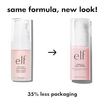 e.l.f. Poreless Face Primer, Skin-Smoothing Matte Makeup Base, Minimizes Pores & Fine Lines, Long-Lasting Foundation Primer with Tea Tree & Vitamins A & E, Vegan & Cruelty-Free