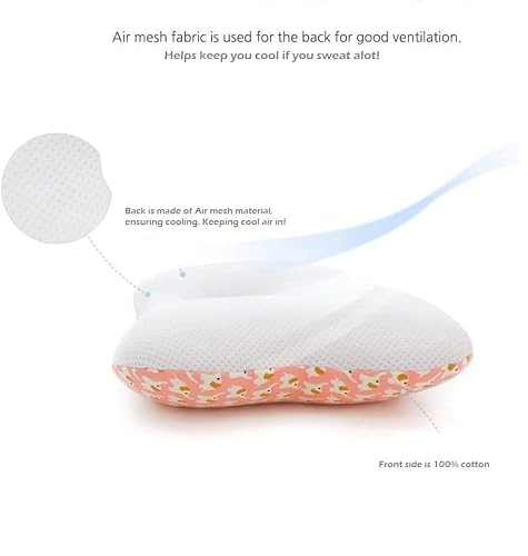 Luxhouse 12X9 Unisex Portable, Travel Pillow, 100% Cotton, Airmesh Breathable Cool, Control Sweat, Multifunctual Small Pillow, Decor #TOP4