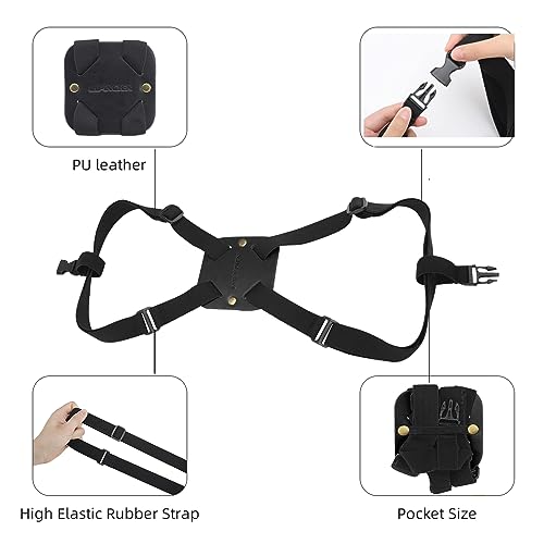 Image of lapinche Luggage Straps, Bag Bungee, Luggage Bungee, Luggage Straps Suitcase Adjustable Belt, Adjustable and Portable Travel Suitcase Accessory (Black)