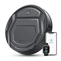 Lefant M210P Robot Vacuum Cleaner, Super Thin, Powerful Suction, Quiet, Self-Charging, Ideal for Pet Owners, Cleans Hard Floors to Medium-Pile Carpets, 120 Mins Runtime, APP/WiFi/Alexa Control, Gray