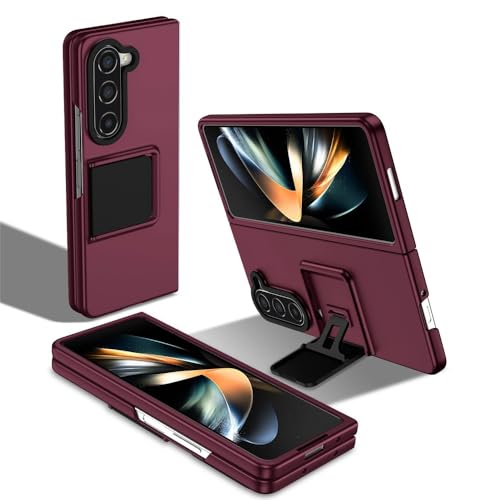 Étui compatible avec Samsung Galaxy Z Fold 5 rouge silicone antichoc