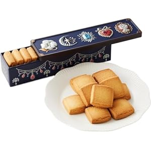 サブレドール クッキー缶 洋菓子ギフト クッキーギフト バレンタイン ホワイトデー (ブルー)" 