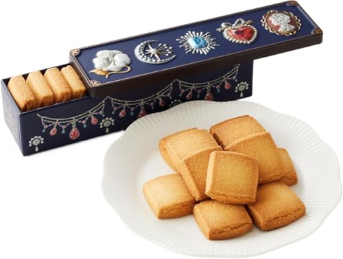 サブレドール クッキー缶 洋菓子ギフト クッキーギフト バレンタイン ホワイトデー (ブルー)のサムネイル