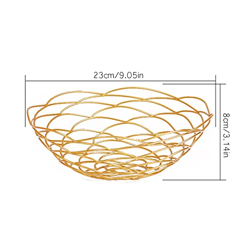 Zliger 2 pezzi Cestino Frutta Metallo Portafrutta