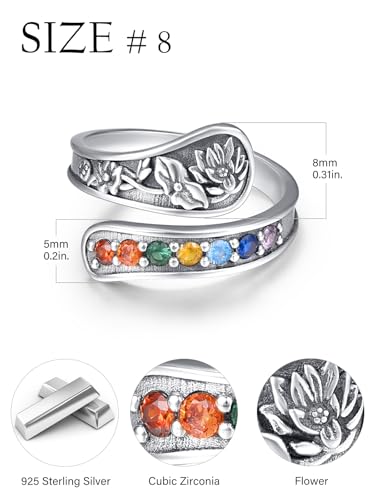 Bague chakra femme argent ajustable bijoux guérison - 6