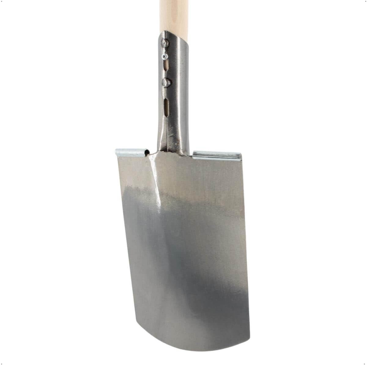 Rekord Gärtnerspaten (Stahl, poliert) mit T-Stiel aus Buchenholz, Gesamtlänge: ca. 116 cm, Maße Spatenkopf: 28x17 cm, Spaten, Gartenspaten, Kantenspaten