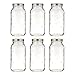 Ball Wide Mouth Half Gallon 64 Oz Jars with Lids and Bands, Set of 6, Clear