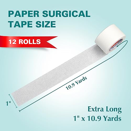 General Medi Soft Paper Surgical Tape 1" x 10.9 Yards, Gentle Adhesion (12 Rolls) - Image 3