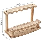 SOUJOY 4 Pack Wood Pen Display Stand, 6-Slot Pen Holder Rack, Eyebrow Pen Stand, Makeup Brush Rack Organizer for School Office Home Store - Image 2