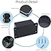 Otdorpatio 2Packs Junction Box IP65 Waterproof ABS Plastic Electrical Project Case Power Junction Boxes, Project Box with Fixed Ear Black 3.94x2.68x1.97 inch(100x 68 x50 mm)
