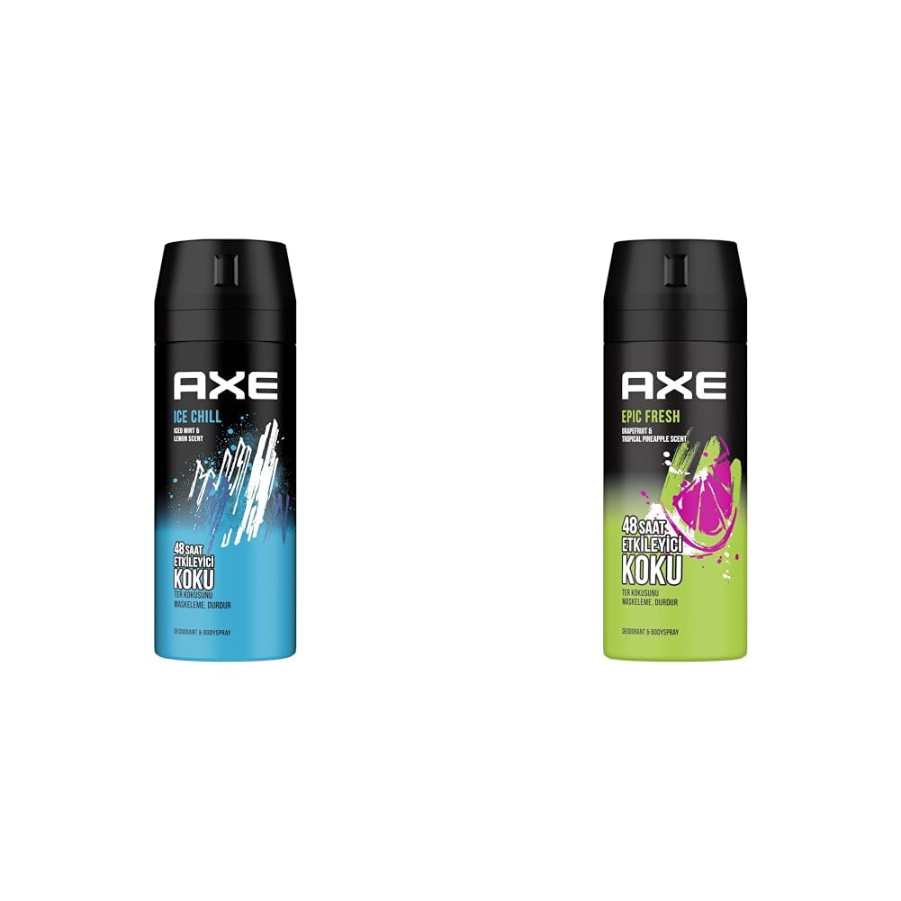 Axe Erkek Deodorant & Bodyspray Ice Chill 48 Saat Etkileyici Koku (150 ml)(1) Axe Erkek Deodorant & Bodyspray Epic Fresh 48 Saat Etkileyici Koku 150 ML(1)