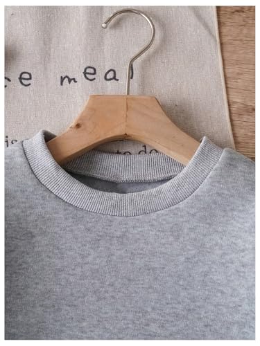 SweatyRocks Girl's Bow Graphic Sweatshirt Round Neck Long Sleeve Cute Pullovers Tops3