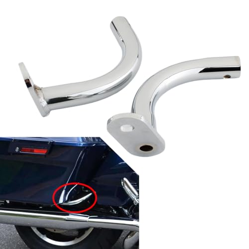 Soporte eliminador de soporte para alforjas Bacar para Harley Ultra Classic Tour Glide y CVO Road Glide Custom FLTRXSE, aleación de aluminio cromada, paquete de 1 par miniatura 6