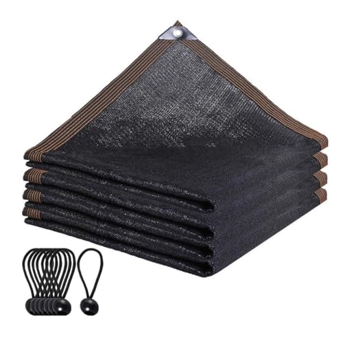 90% Black Sunblock Shade Cloth Cover Taped Edge Grommets Garden Flower Plant Greenhouse Outdoor Sunshade Net